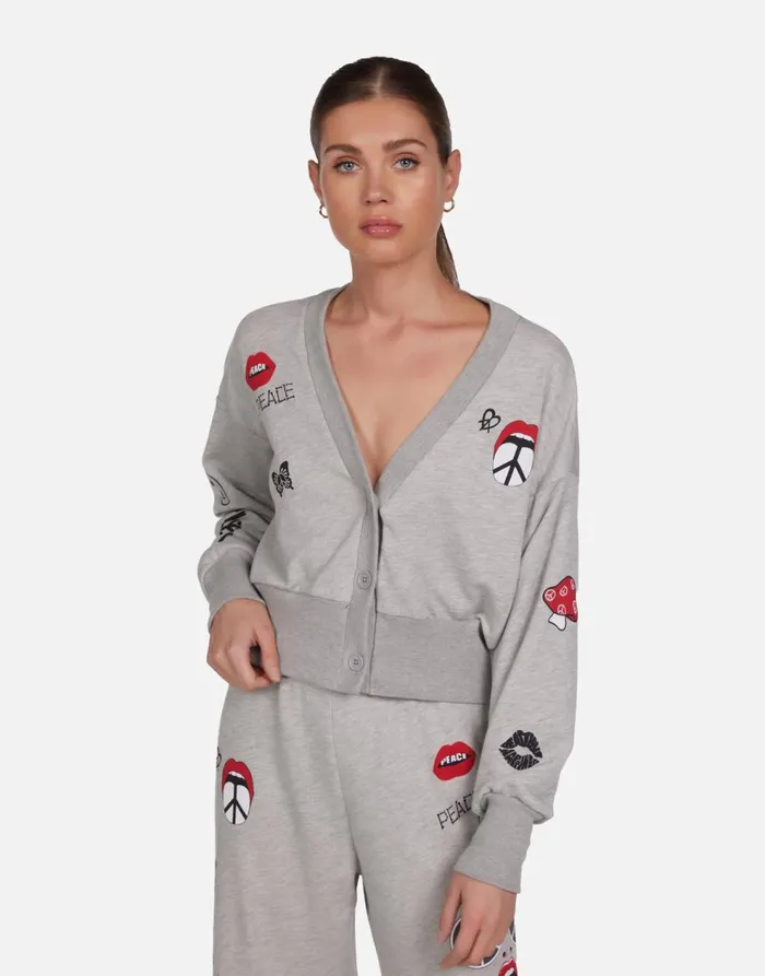 Women039s Camas Peace Elements Heather Grey Lauren Moshi Sweaters and Knits