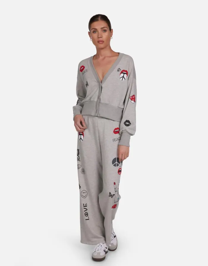Women039s Camas Peace Elements Heather Grey Lauren Moshi Sweaters and Knits