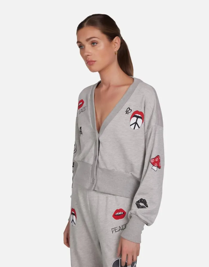 Women039s Camas Peace Elements Heather Grey Lauren Moshi Sweaters and Knits