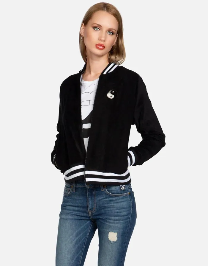 Women039s Cambria Biting Lip Yin Yang Black Lauren Moshi Jackets