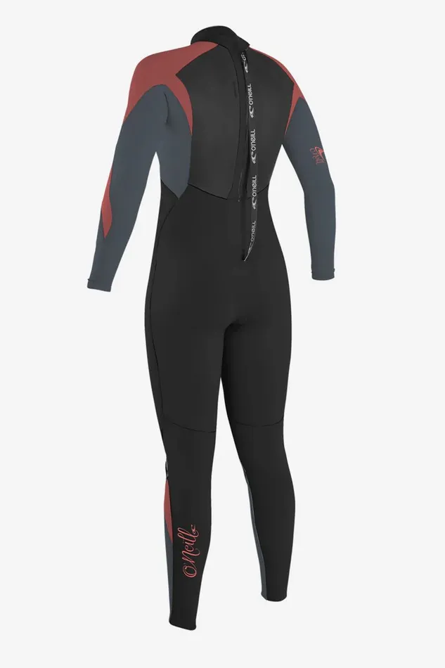 WOMEN039S EPIC 43MM BACK ZIP FULL WETSUIT Blk Tearos Women O039NEILL Women039S Wetsuits