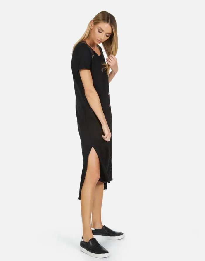 Women039s Genesis X Crystal Butterflies Black Lauren Moshi Dresses