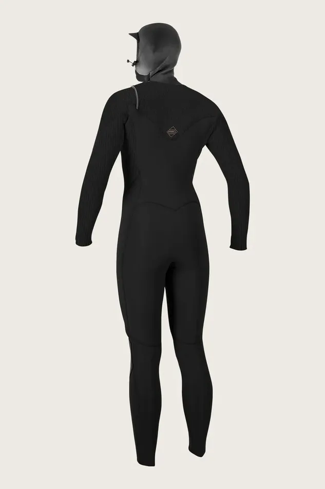 WOMEN039S HYPERFREAK 54MM CHEST ZIP FULL WETSUIT W HOOD Blkblk Women O039NEILL Women039S Wetsuits