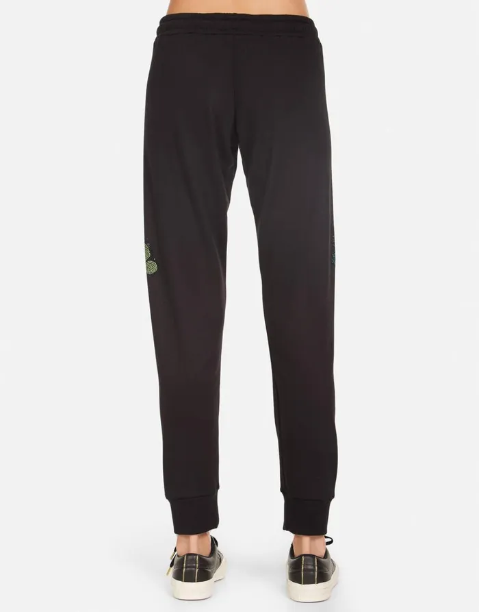 Women039s Jess Crystal Butterfly Black Lauren Moshi Long Sweatpants
