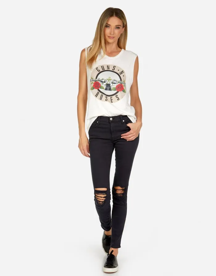Women039s Kel Guns N039 Roses Milk Lauren Moshi Tanks