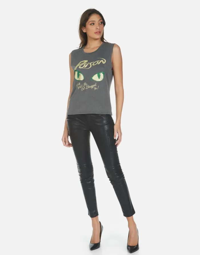 Women039s Kel X Crystal Poison Pigment Black Lauren Moshi Tanks