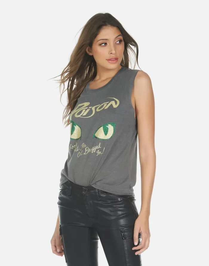 Women039s Kel X Crystal Poison Pigment Black Lauren Moshi Tanks