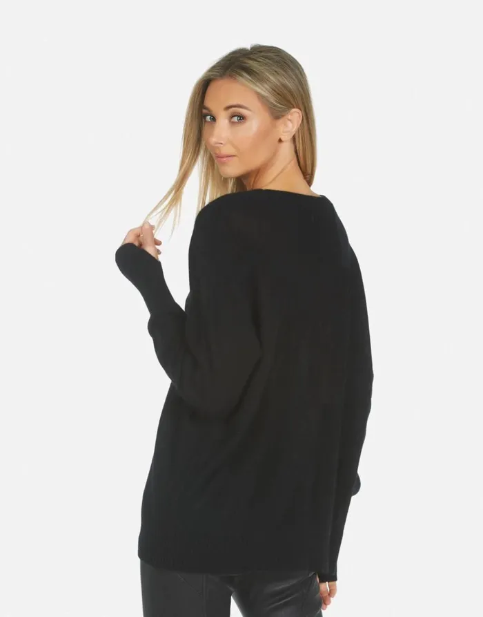Women039s Ladona X Girls Girls Girls Black Lauren Moshi Sweaters and Knits