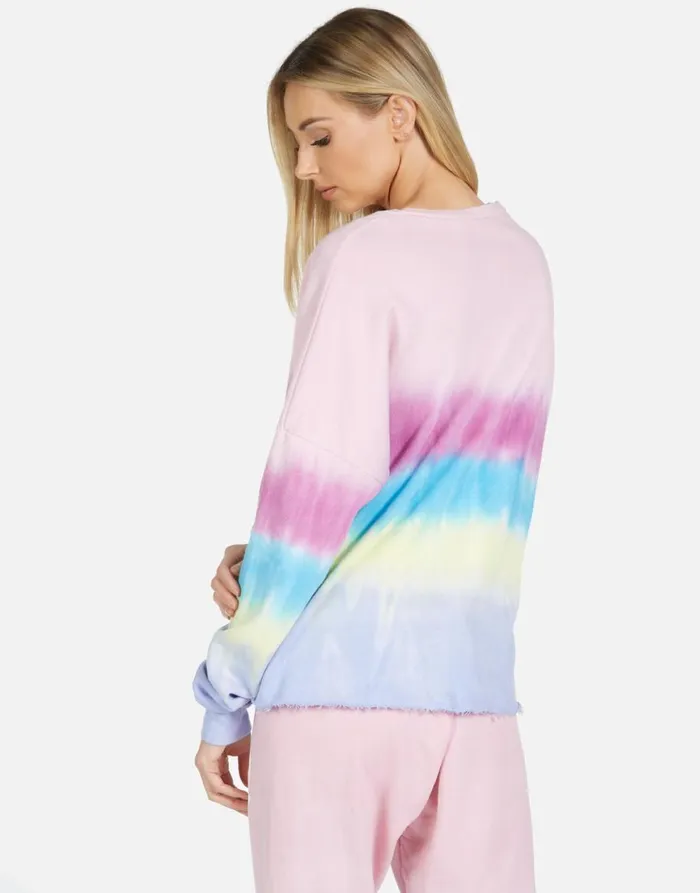 Women039s Lee Skull Peace Hand Ocean Sunrise Lauren Moshi Long Sleeve
