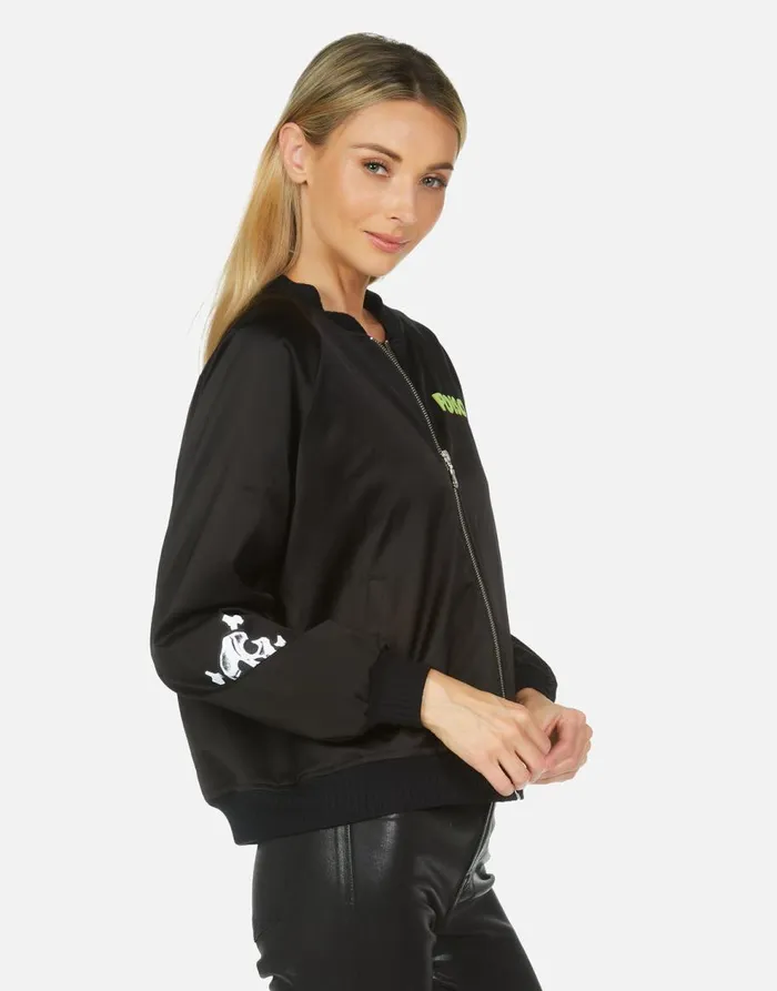 Women039s Levelle Poison Cat Black Orange Lauren Moshi Jackets