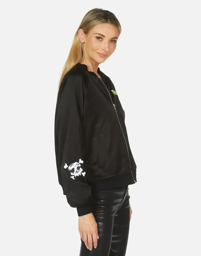 Women039s Levelle Poison Cat Black Orange Lauren Moshi Jackets
