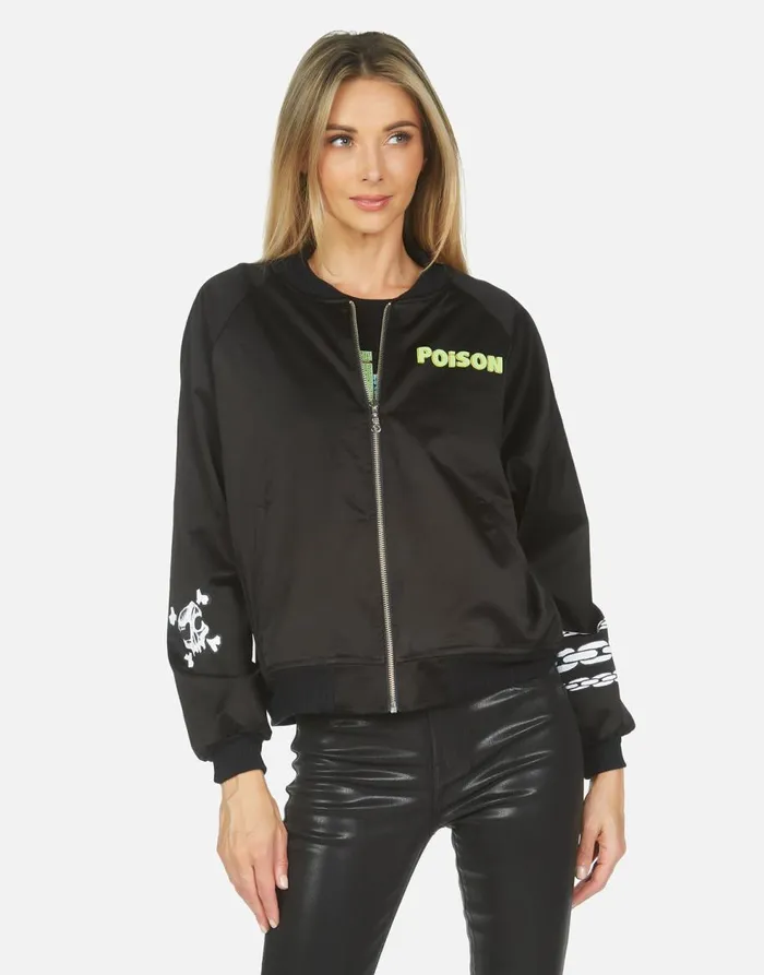 Women039s Levelle Poison Cat Black Orange Lauren Moshi Jackets