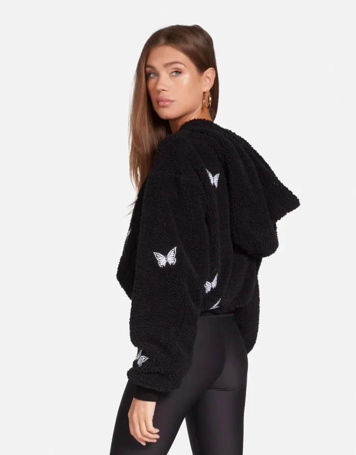 Women039s Lumi Optimist Butterflies Black Lauren Moshi Jackets