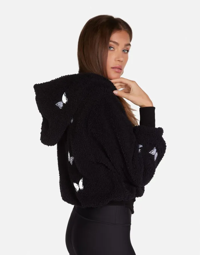 Women039s Lumi Optimist Butterflies Black Lauren Moshi Jackets