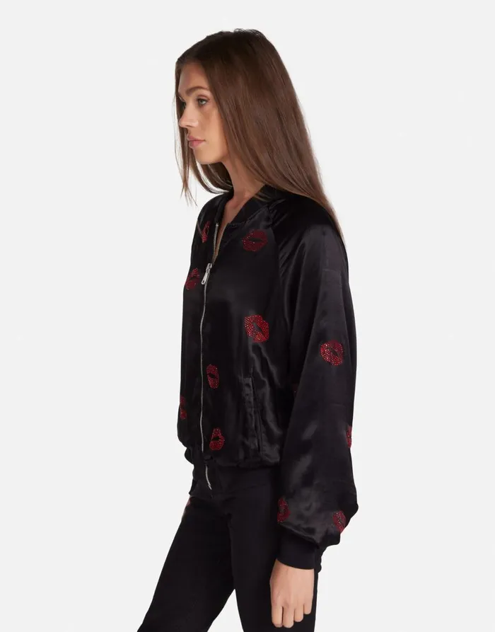 Women039s McKay Crystal Kisses Black Lauren Moshi Jackets