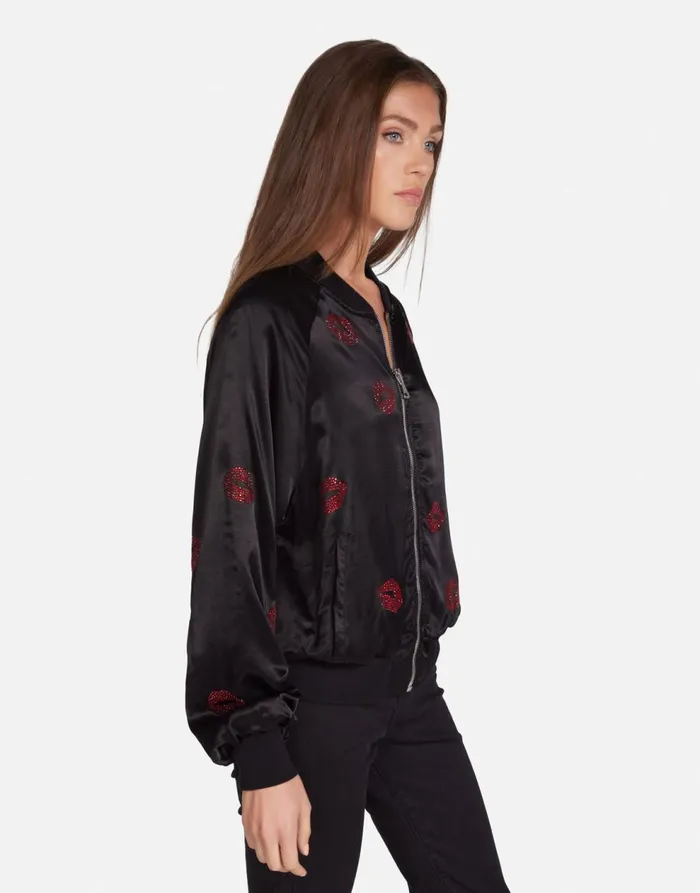 Women039s McKay Crystal Kisses Black Lauren Moshi Jackets