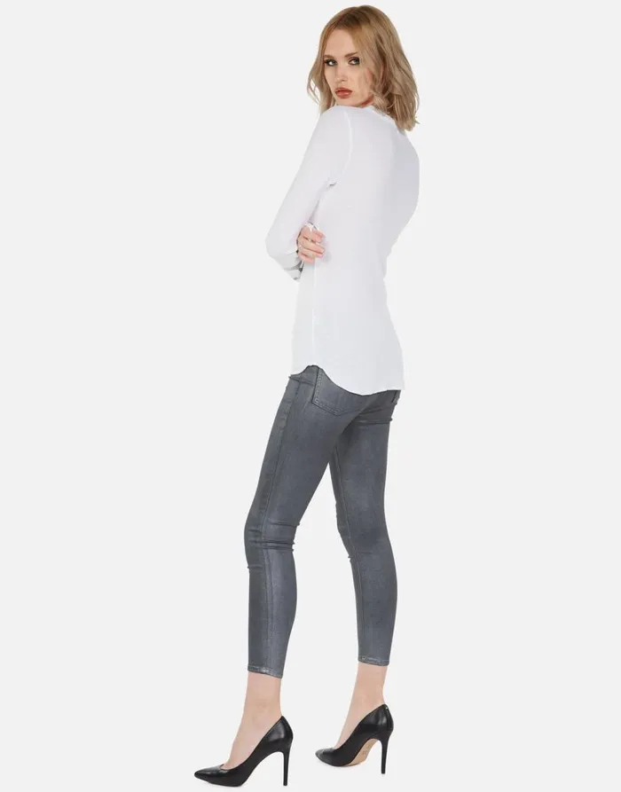 Women039s McKinley Dripping Star White Lauren Moshi Long Sleeve