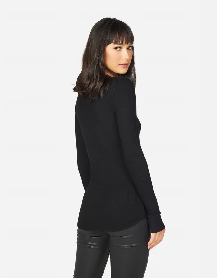 Women039s McKinley Happy Skulls Black Lauren Moshi Long Sleeve