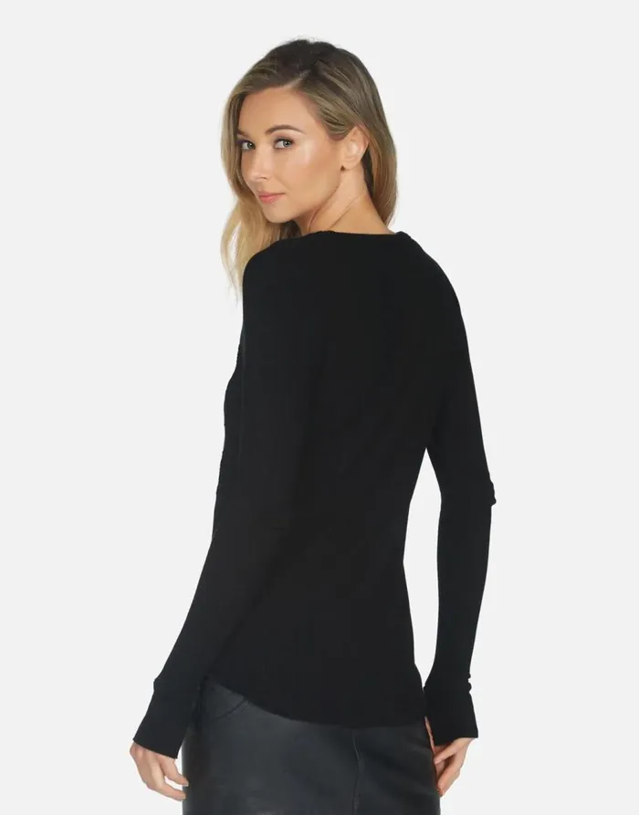 Women039s McKinley X Crystal Multi Stars Black Lauren Moshi Long Sleeve