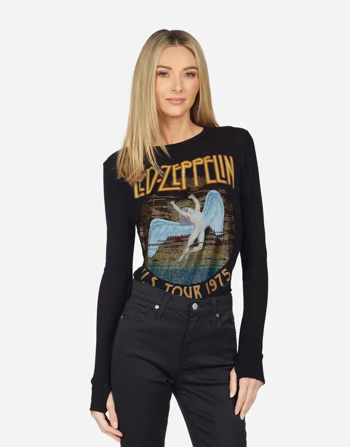 Women039s McKinley X Led Zeppelin Black Lauren Moshi Long Sleeve