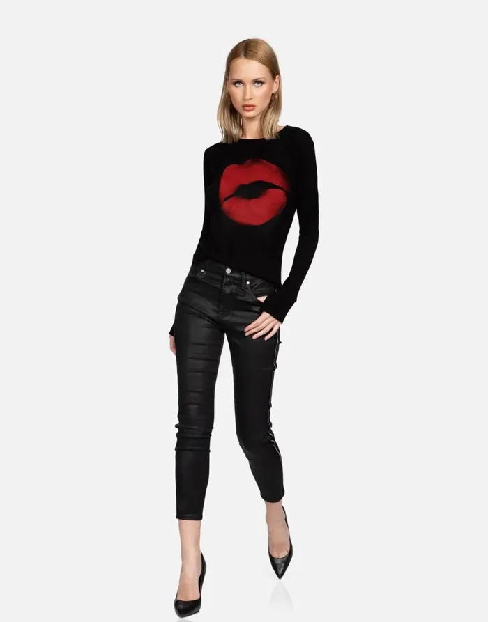 Women039s McKinley X Spray Kiss Black Lauren Moshi Long Sleeve
