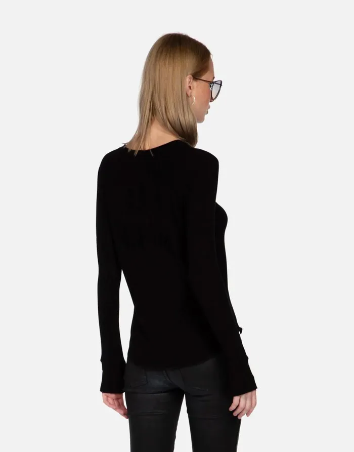 Women039s McKinley X Spray Kiss Black Lauren Moshi Long Sleeve