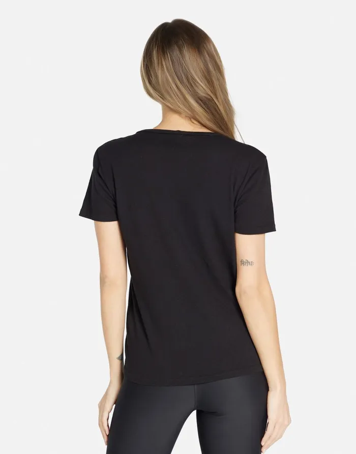 Women039s Myra ACDC Crystals Black Lauren Moshi Short Sleeve