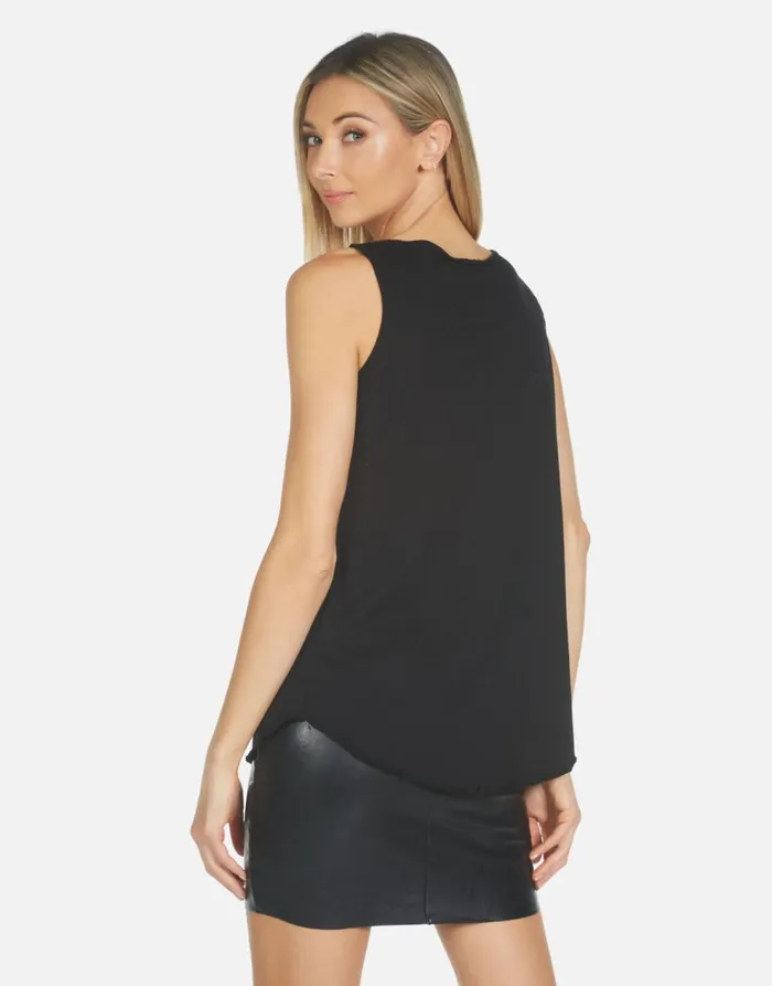 Women039s Parson Crystal Love Elements Black Lauren Moshi Tanks