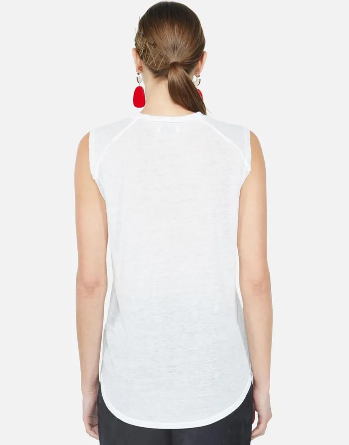Women039s Riley Peace Tongue White Lauren Moshi Tanks
