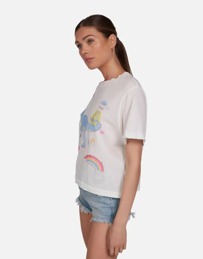 Women039s Rue Dino Elements Milk Lauren Moshi Short Sleeve