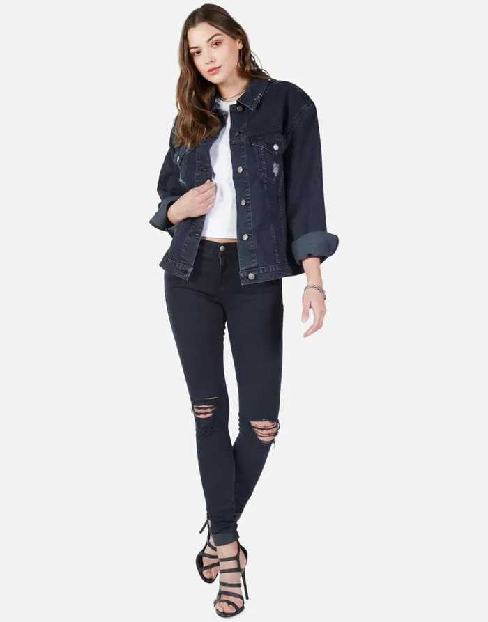 Women039s Spencer Lucky In Love Vintage Black Lauren Moshi Jackets