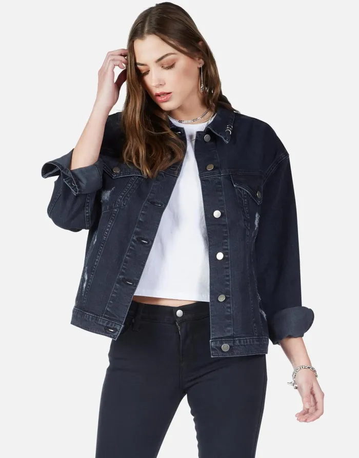 Women039s Spencer Lucky In Love Vintage Black Lauren Moshi Jackets