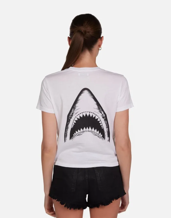 Women039s Ursula Tropical Shark White Lauren Moshi Short Sleeve