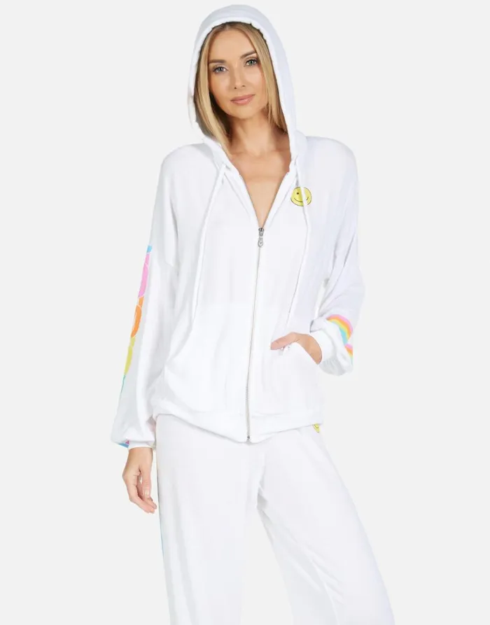 Women039s Vivica Happy Chains White Lauren Moshi Hoodies
