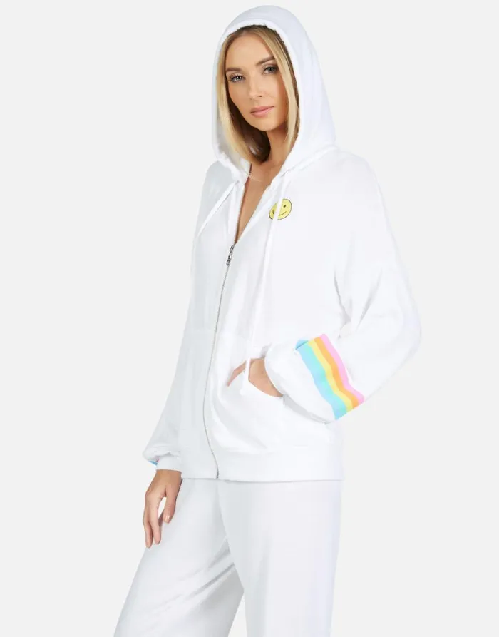 Women039s Vivica Happy Chains White Lauren Moshi Hoodies