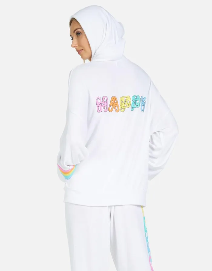 Women039s Vivica Happy Chains White Lauren Moshi Hoodies