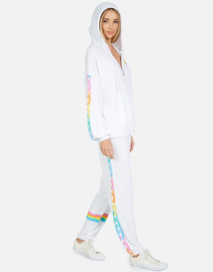 Women039s Vivica Happy Chains White Lauren Moshi Hoodies