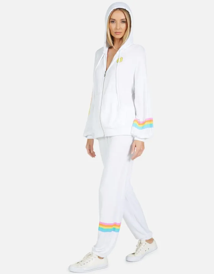 Women039s Vivica Happy Chains White Lauren Moshi Hoodies