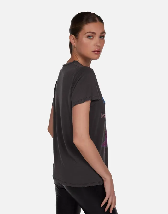 Women039s Wolf Dino Elements Vintage Black Lauren Moshi Short Sleeve