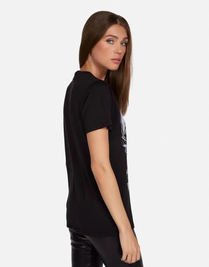 Women039s Wolf KISS Let Me Go Black Lauren Moshi Short Sleeve