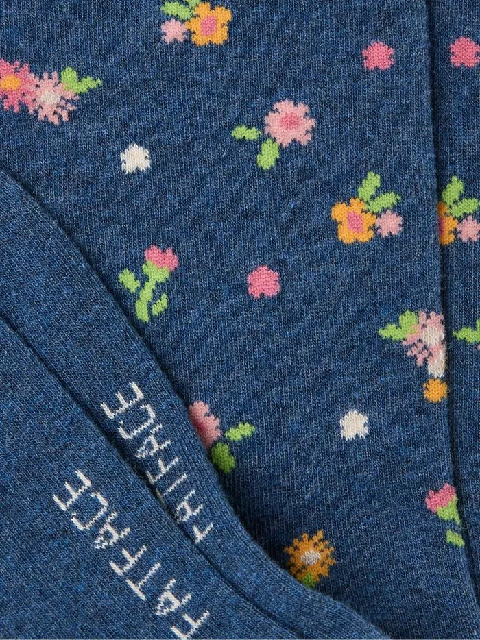 Women 3 For 2 Socks Fat Face Blue Ditsy Floral Socks 1 Pack Size 47