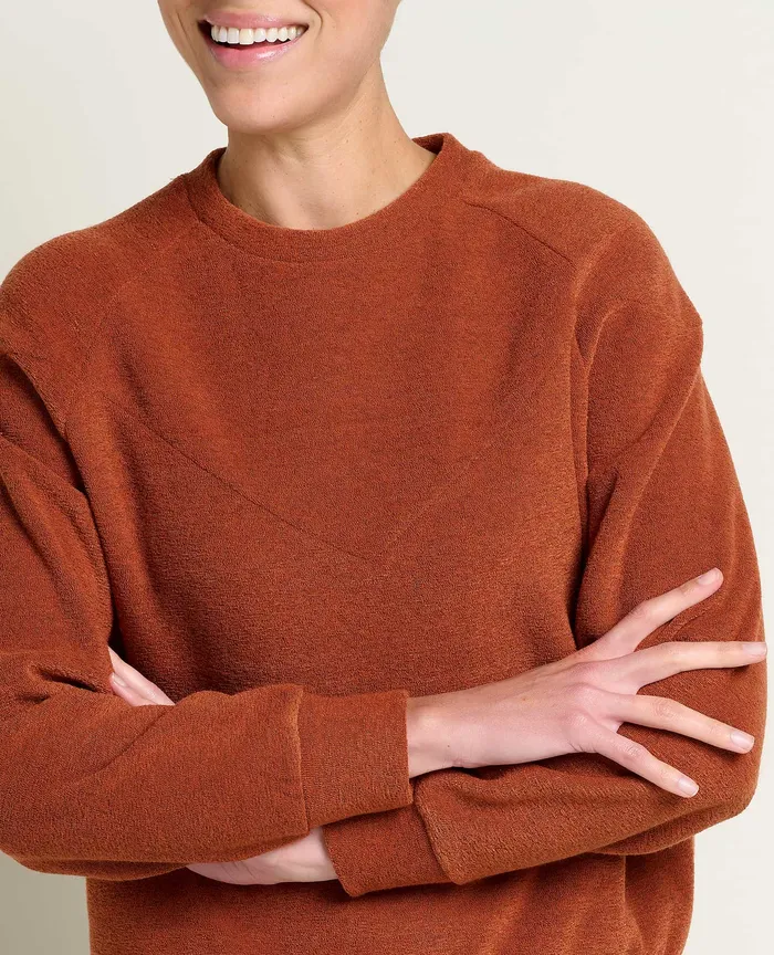 Women8217s Tops and TShirts ToadandCo Whitney Terry Pullover Cinnamon