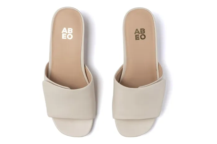 Women ABEO Footwear Dress Avenue Slide Off White Leather Women ABEO Footwear Dress Avenue Slide Off White Leather