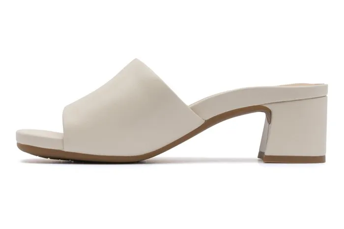 Women ABEO Footwear Dress Avenue Slide Off White Leather Women ABEO Footwear Dress Avenue Slide Off White Leather