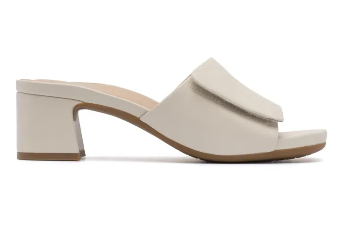 Women ABEO Footwear Dress Avenue Slide Off White Leather Women ABEO Footwear Dress Avenue Slide Off White Leather