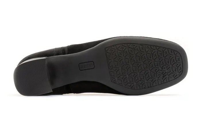 Women ABEO Footwear Dress Avenue Slip On Black Suede Women ABEO Footwear Dress Avenue Slip On Black Suede