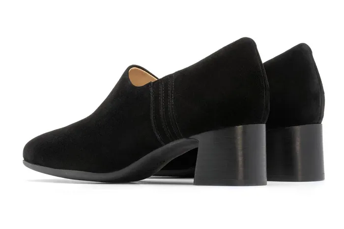 Women ABEO Footwear Dress Avenue Slip On Black Suede Women ABEO Footwear Dress Avenue Slip On Black Suede