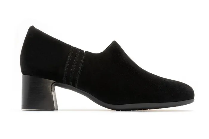 Women ABEO Footwear Dress Avenue Slip On Black Suede Women ABEO Footwear Dress Avenue Slip On Black Suede