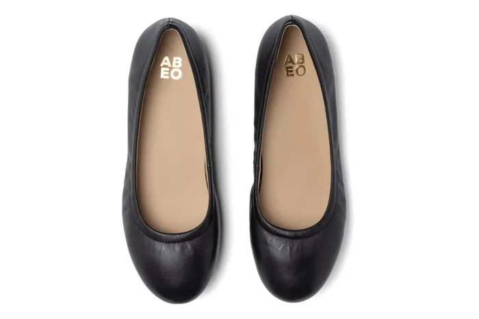 Women ABEO Footwear Dress Promenade Flat Black Women ABEO Footwear Dress Promenade Flat Black