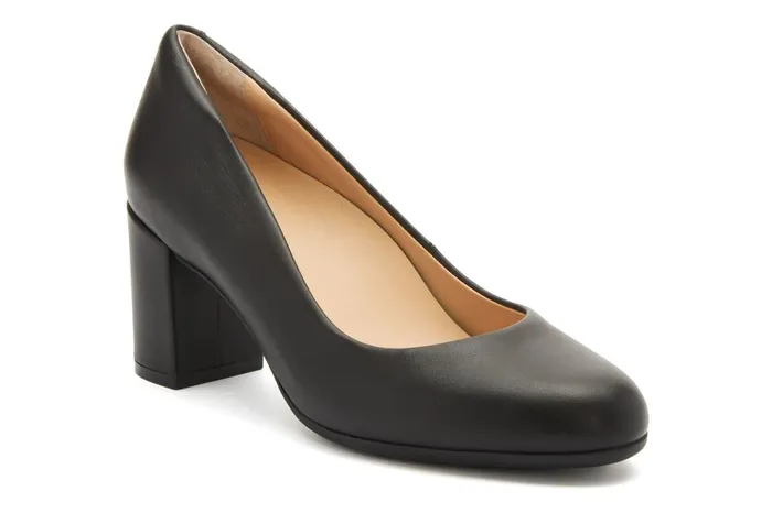 Women ABEO Footwear Dress Tempo Pump Black Leather